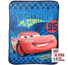 Plush Throw Blanket   46" x 60" Inches Kids 46x60 - Throw Blanket Blue - Cars
