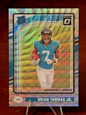 2024 Panini Donruss Optic Rated Rookie Brian Thomas Jr. Wave Prizm #'d /300 Jags