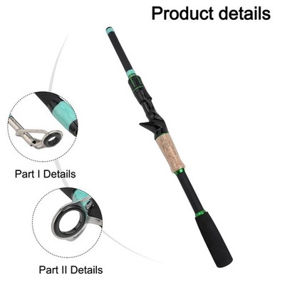 Ausreichende Stärke Baitcaster bereit langlebige Fiberglas Stangengrößen ange
