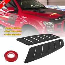 For Dodge Ram 1500 2500 3500 2pcs Black Car Front Hood Air Vent Cover Decor Trim For Dodge Ram 1500 2500 3500 2pcs Black Car Front Hood Air Vent Cover Decor Trim