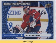 2025-26 Upper Deck Series 1 Tracking Systems Speckle Charlie Lindgren READ x9t