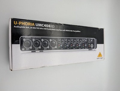 Behringer U-Phoria UMC404HD USB Audio Interface Midas Vorverstärker OVP TOP
