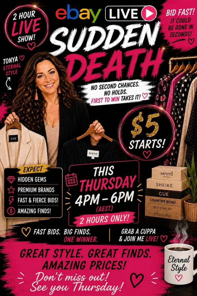 🔥 Eternal Style LIVE | SUDDEN DEATH • $5 Starts • Premium Brands