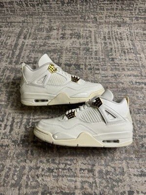 Größe 7,5 - Jordan 4 Retro Metallic Gold Sail (B-WARE) AQ9129-170