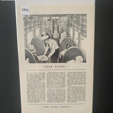 Vintage 1931 Ford Motor Company Your Place Ad Advertisement