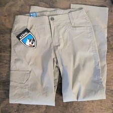 KUHL Kliffside Pants Girls Medium 10 Khaki Outdoor Hiking Cargo Pants NWT