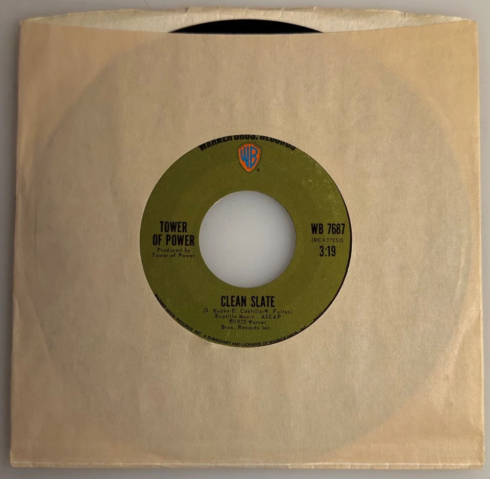 Tower of Power / So Very Hard To Go & Clean Slate / 1972 WB 45 / NM- - Image 2 of 4