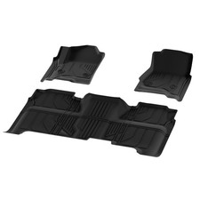 3d Molded Floor Mats Liners For Chevy Silverado 1500 14-19 Gmc Sierra Double Cab