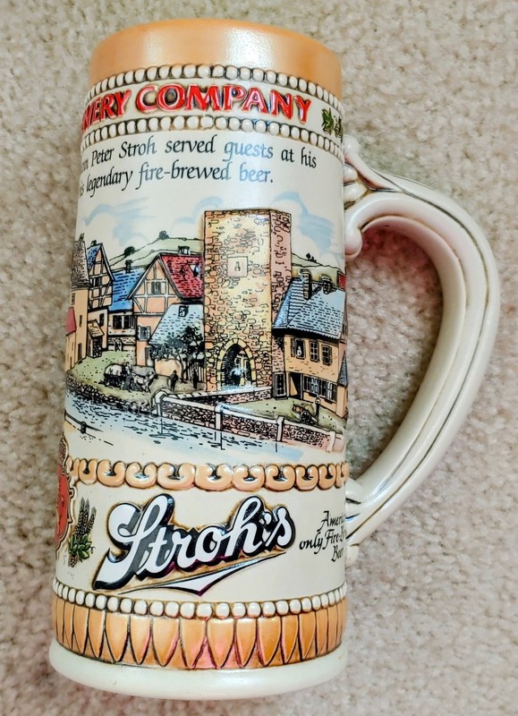 Vintage Stroh’s "Heritage Series II" Exclusive Collector’s Stein