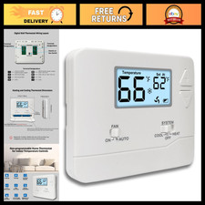 Energy-Saving Digital Thermostat for Home, Non-Programmable, 1 Heat/1 Cool, Easy