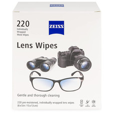 Zeiss Lens Cleaning Wipes Lens Cleaner For Glasses New Sealed Box of 220 Wipes