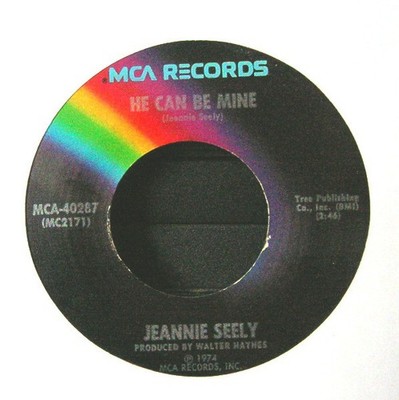 Jeannie Seely - He Can Be Mine - Used Vinyl Record 7 - G8100z