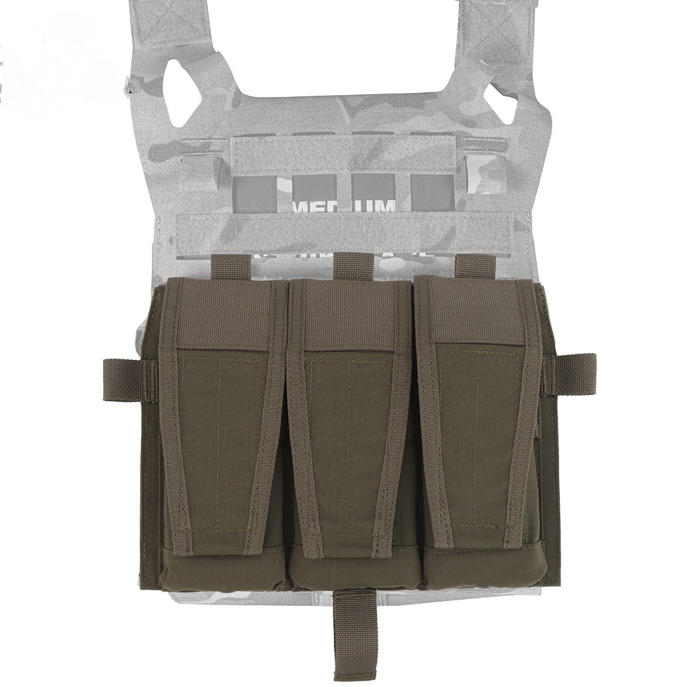 Tactical Magazine Pouch Triple Plate Bag HookLoop Hunting Vest↔-image