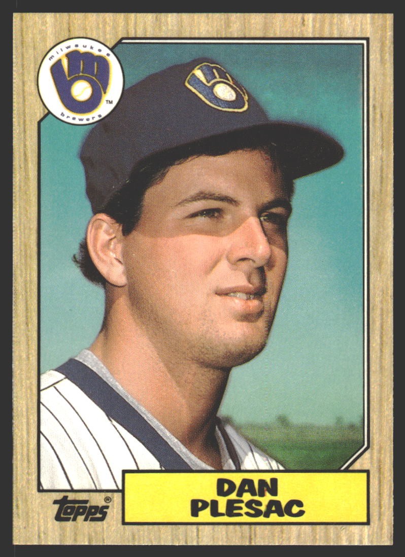 Dan Plesac #279 1987 Topps Collector's Edition (Tiffany)  Brewers RC