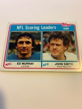 NFL Scoring Leaders 1981 Topps Football Card #4 w/ Ed Murray and John Smith