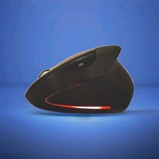 Perixx PERIMICE-713N Wireless Ergonomic Vertical Black Mouse - Right Handed