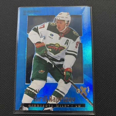 23/24 SkyBox Ex2000 BLUE Credentials #63 Kirill Kaprizov. Numbered 294/299