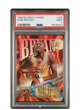 1996 Skybox Z-Force Kobe Bryant #142 PSA 9 Mint Los Angeles Lakers NBA