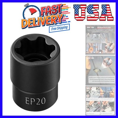 EP Socket EP20, 6 Point 1/2'' Dr Female External E-Torx Plus Socket Works with...
