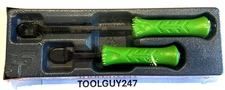 SNAP ON TOOLS CSAS200 G 2Pc GREEN Heavy Duty Striking Carbon Scraper Straight