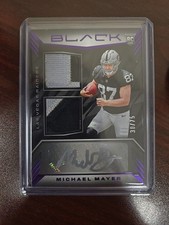 2023 Panini Black - Rookie Patch Autographs Michael Mayer /75 (AU, MEM,...