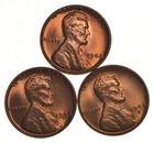Choice Unc 1948 P+D+S Lincoln Wheat Cent Gem BU Collection Lot Set *5552