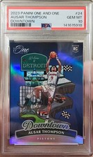 2023-24 Panini One And One Ausar Thompson Rookie (RC) #24 Downtown - PSA 10