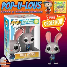Zootopia 2 Judy Hopps Funko Pop! Vinyl Figure #1652 🔥PRESALE🔥
