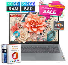 2026 Lenovo Slim 3 Business Laptop 15.6" Office Ryzen 7 16GB RAM 512GB SSD Touch