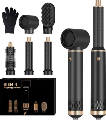    Haarstyler Set 5 In 1 Air Styler 1000W 6000 rpm Haartrockner Föhn Neu OVP