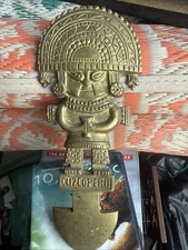 Copper wall hanging, 27cm high, CUZCO PERU, Inca Empire, Maya, Aztec