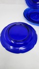 Retired Mikasa French Countryside Cobalt Blue Clear Glass Salad Plates- Set Of 4 — photo 4
