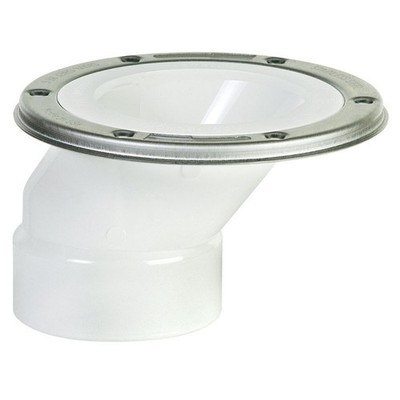Sioux Chief 889-POM FullFlush PVC Offset Closet Flange 3 Hub x 4 Side in.