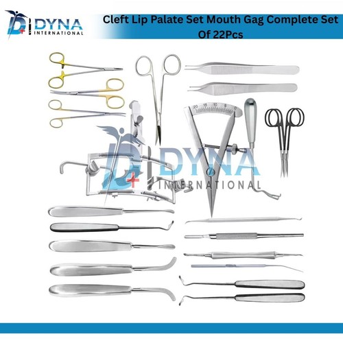 Conjunto de instrumentos de reparación de labio leporino y paladar hendido medidor bucal de cirugía plástica - Imagen 2 de 5