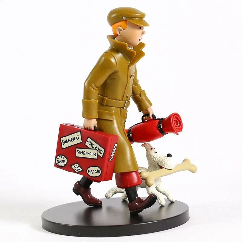 Estatueta de PVC The Adventures of Tintin estátua grande figura 7" solta - Imagem 2 de 3
