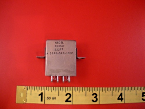 Babcock BR9AY-G6-V11-S13 Relay Coil 12v 2x300 Ohm 5a Hermetically Sealed Nos - Picture 3 of 3