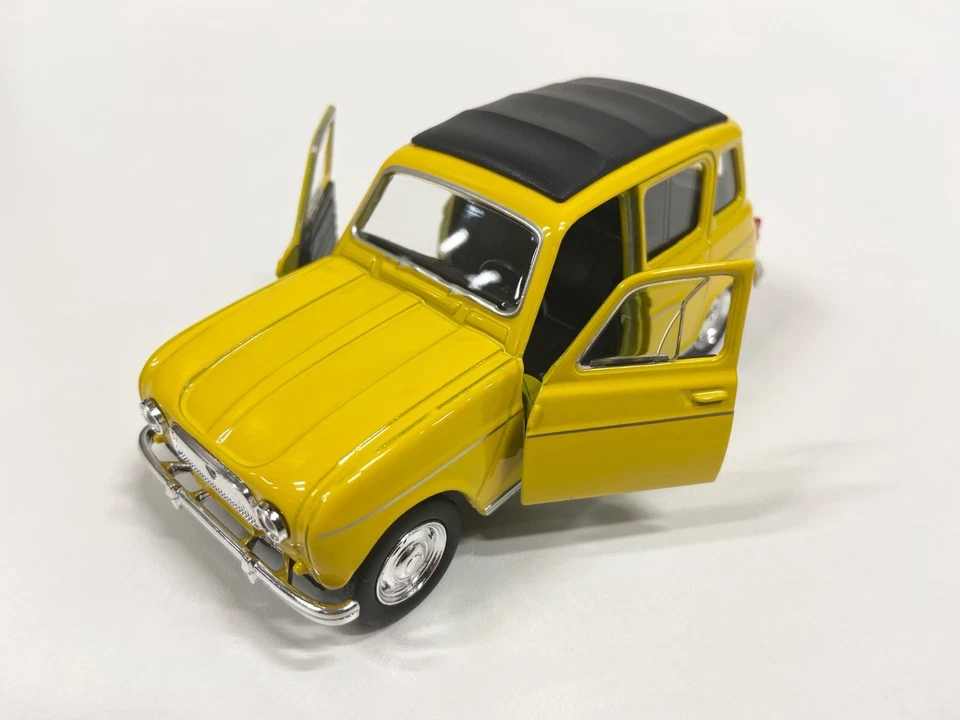 Welly Renault R4 ,,gelb,, Klassiker Oldtimer Top Modellauto Pullback ,,NEU‘‘ - Bild 3 von 4