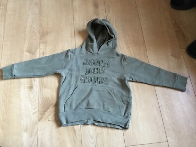 JOHN ROCHA DEBENHAMS BOYS GREEN HOODIE SWEATER AGED 6Y UK