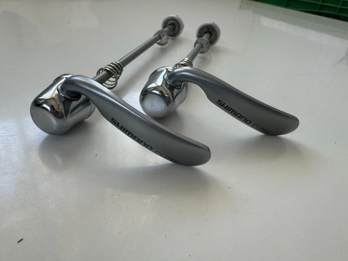 Spiedini A Sgancio Rapido Per Bici - 2 Pezzi (Anteriore 100mm, Posteriore 135mm) - Colore Viola, Universali Per MTB
