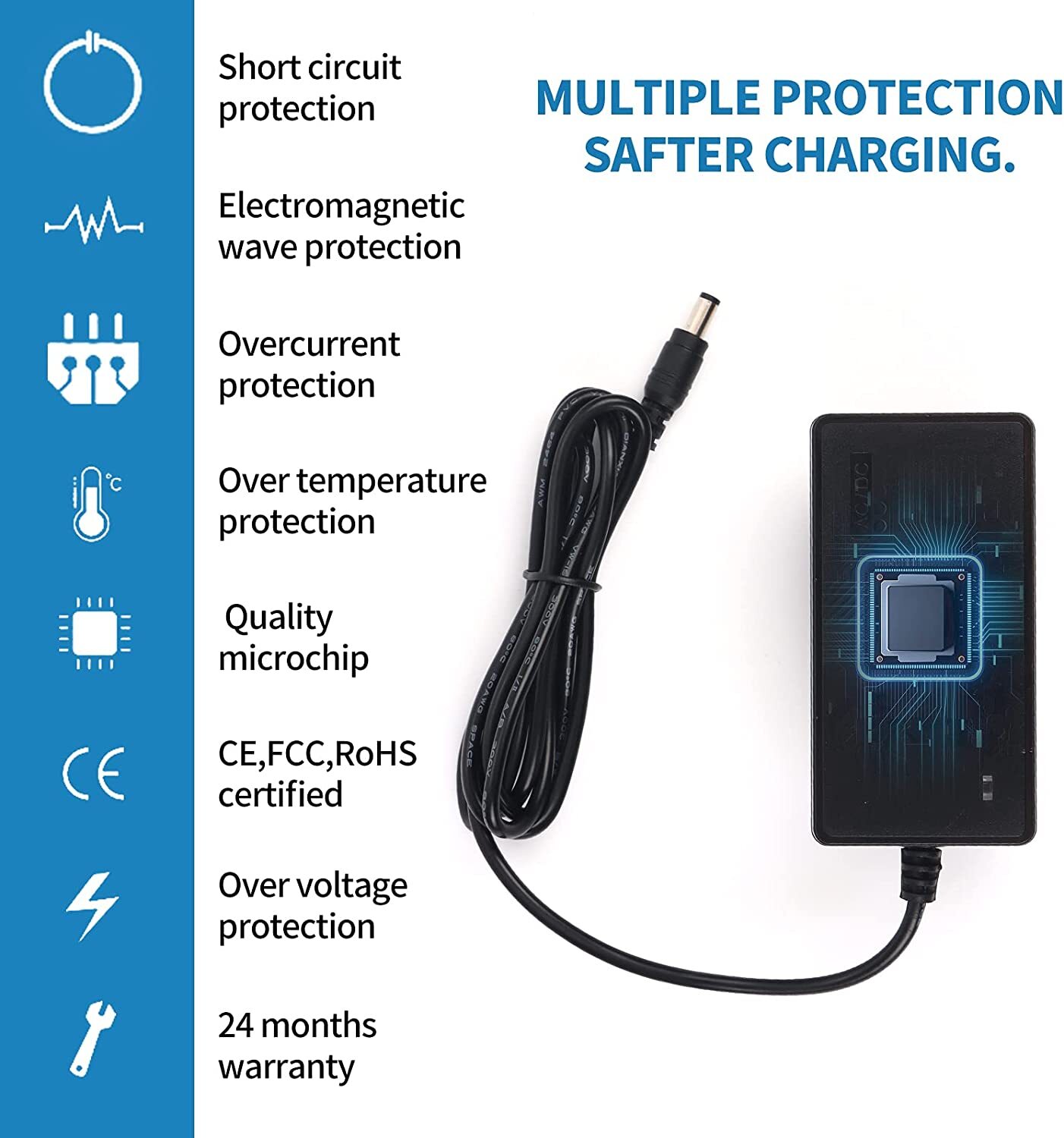 15V AC / DC Adapter Replacement for Echo PLUS Alexa Speaker Power