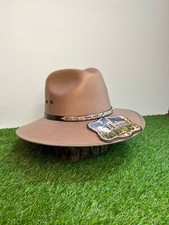 Men Women Western Cowboy Hat Faux Felt Wide Brim Indiana Unisex Tejana Vaquera