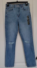 NEW GIRLS Art Class Girlfriend DISTRESSED JEANS PANTS Size 12 Adjustable Waist
