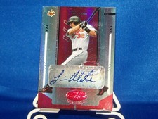 2004 Leaf Certified Materials Mirror Red Baseball Card #125 Luis Matos /250