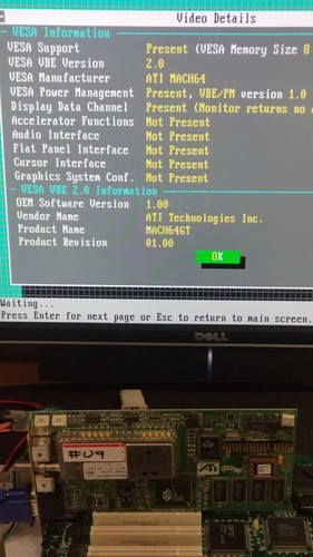 TARJETA DE VIDEO PARA JUEGOS RETRO ATI 3D RAGE PRO 4MB VGA PCI DOS FUNCIONA #U9 - Imagen 3 de 7