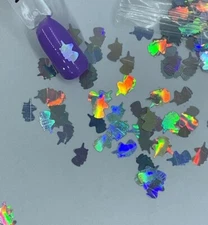 Holographic Silver Unicorn Nail Glitter | 1 TSP | Gel Nail Art & Acrylic