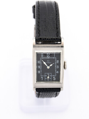 Sehr schöne Omega ''Tank'' Herrenarmbanduhr / Damen 40's Edelstahl