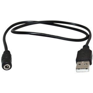 50cm Usb 2.0 Macho Para Plug Dc Power Jack Fêmea Cabo Com Conector de barril Preto | eBay