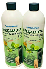 Bergamota 2x shampoo Macadamia Reforzado Colageno Aceite Romero Hecho en Mexico