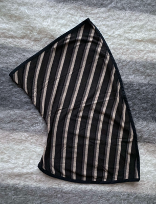 Kiko Kostadinov AW19 Midnight Stripe Spiral Neck Gaiter, pink one