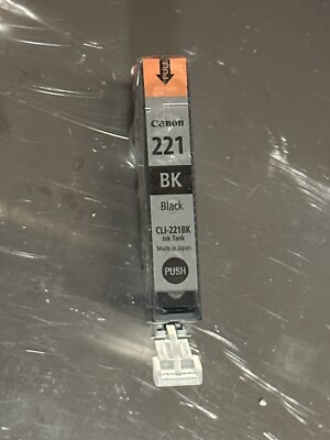 Canon CLI-221BK Black Ink Cartridge GENUINE NEW